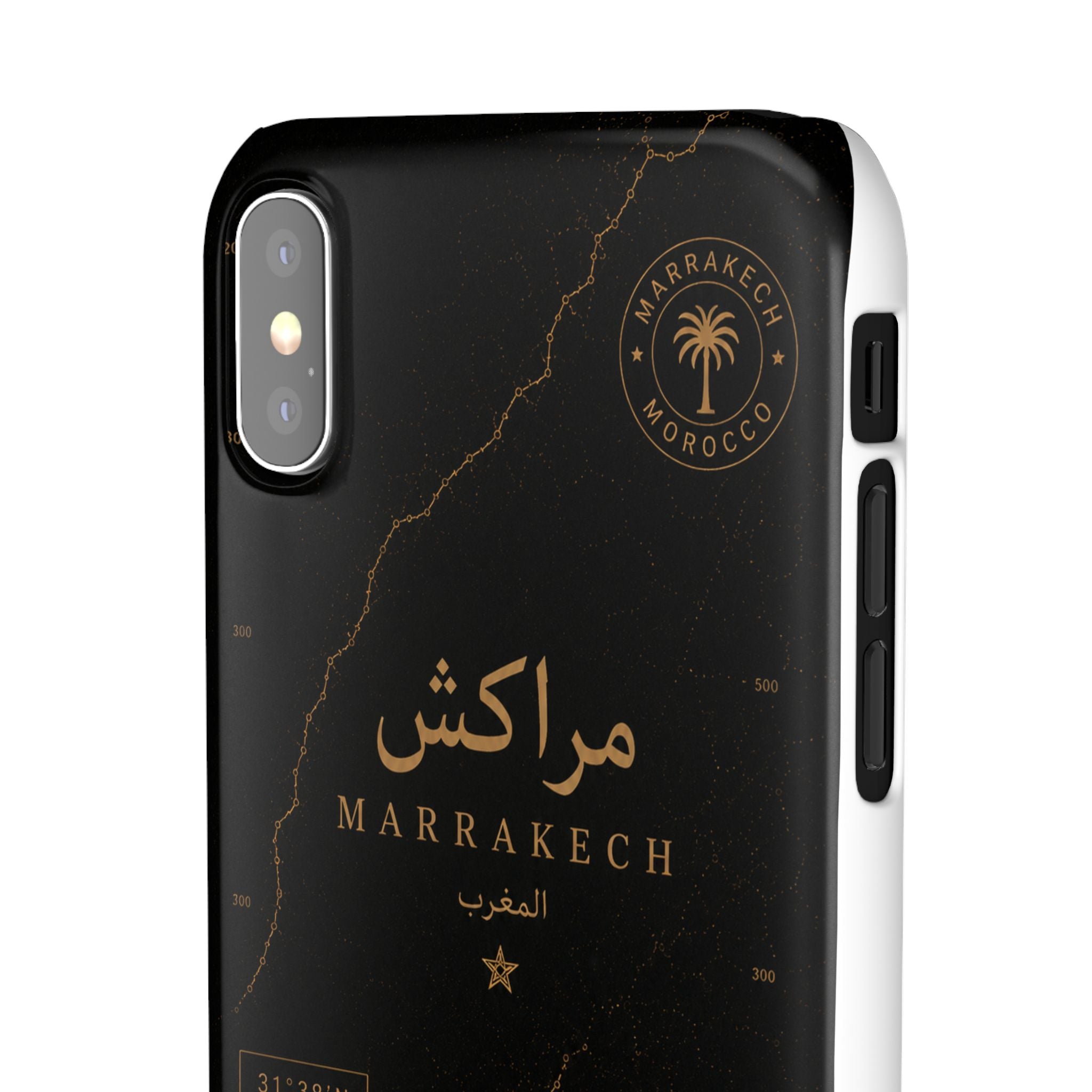 Coque Marrakech — Marbre Noir & Or | ATLAS