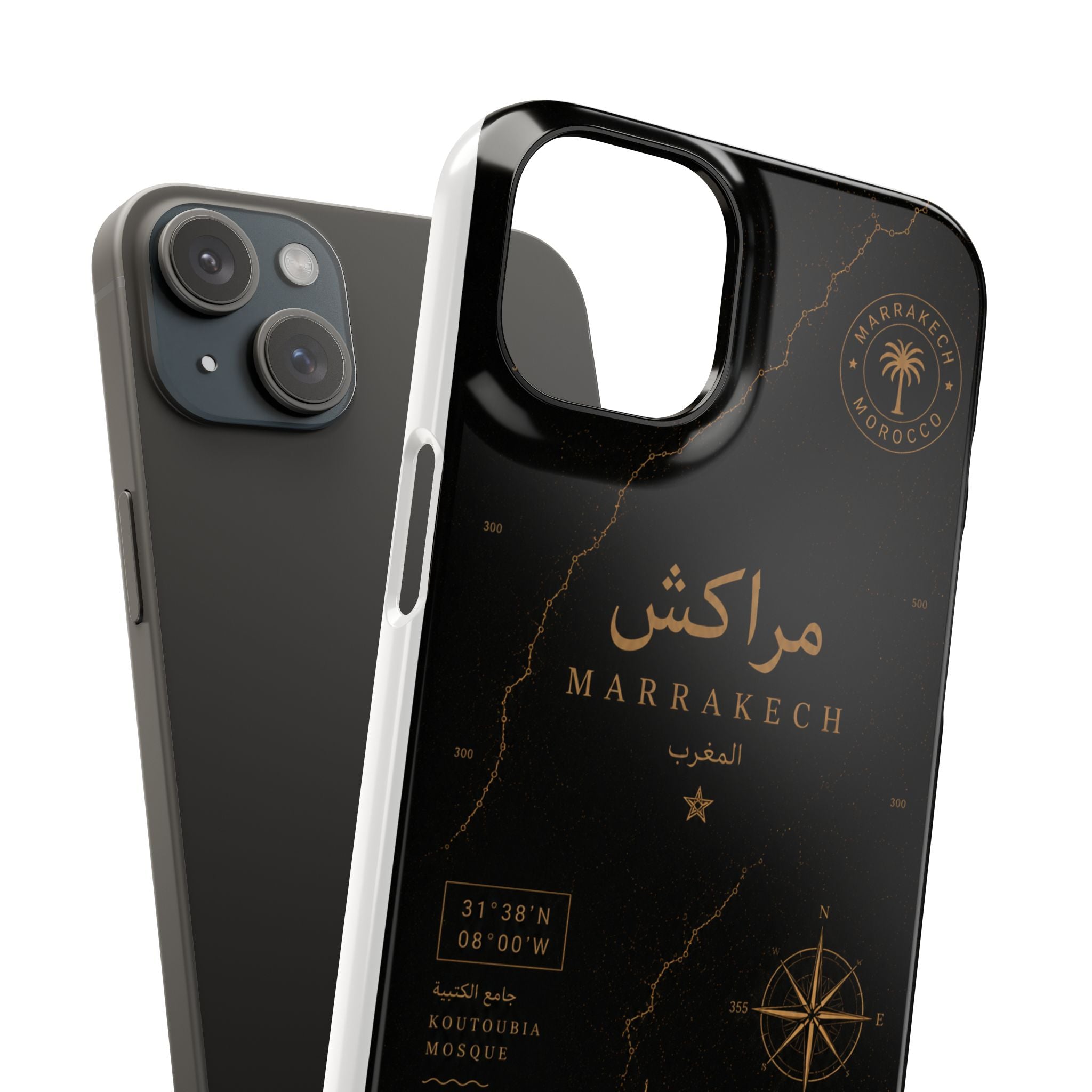 Coque Marrakech — Marbre Noir & Or | ATLAS