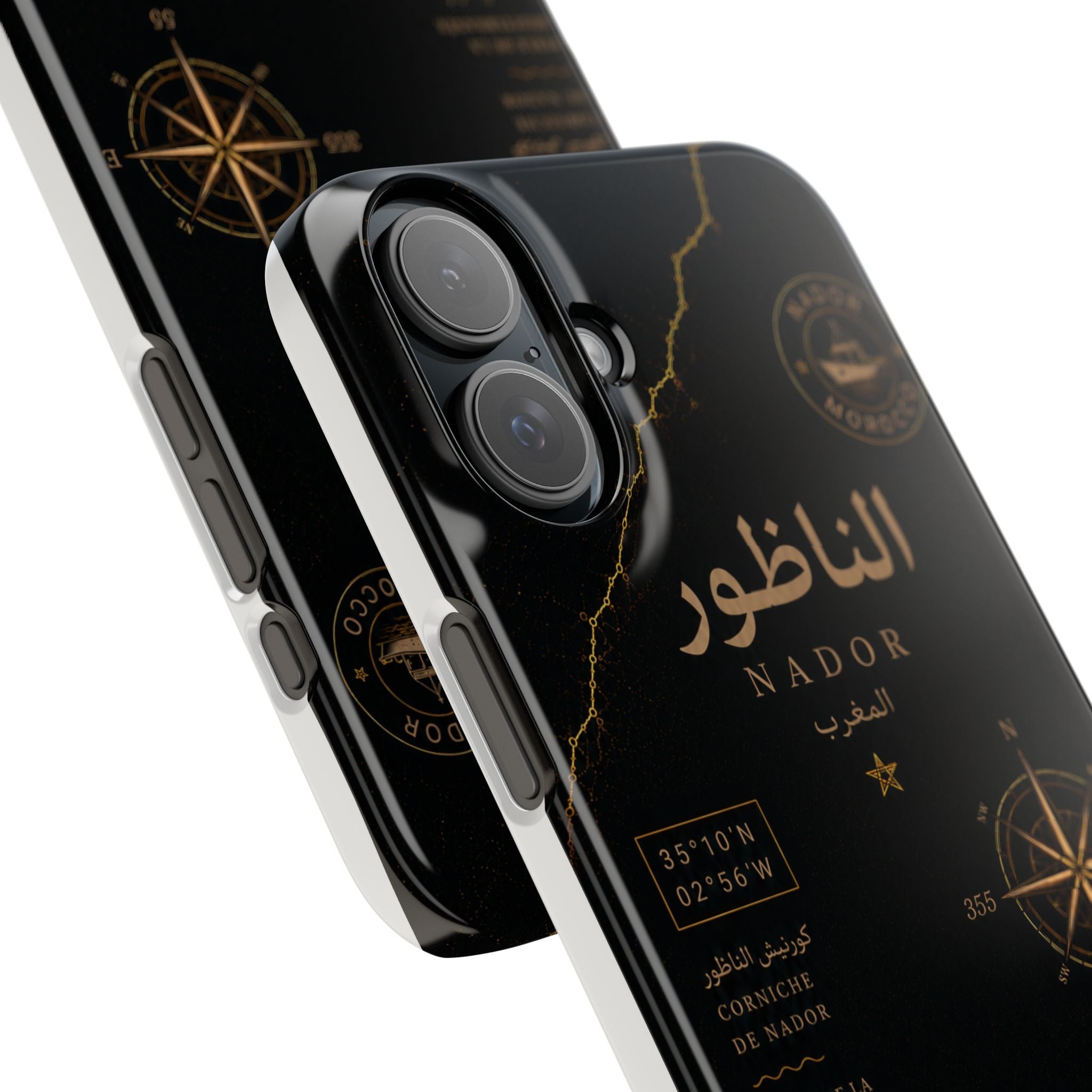 Coque Nador — Marbre Noir & Or | ATLAS