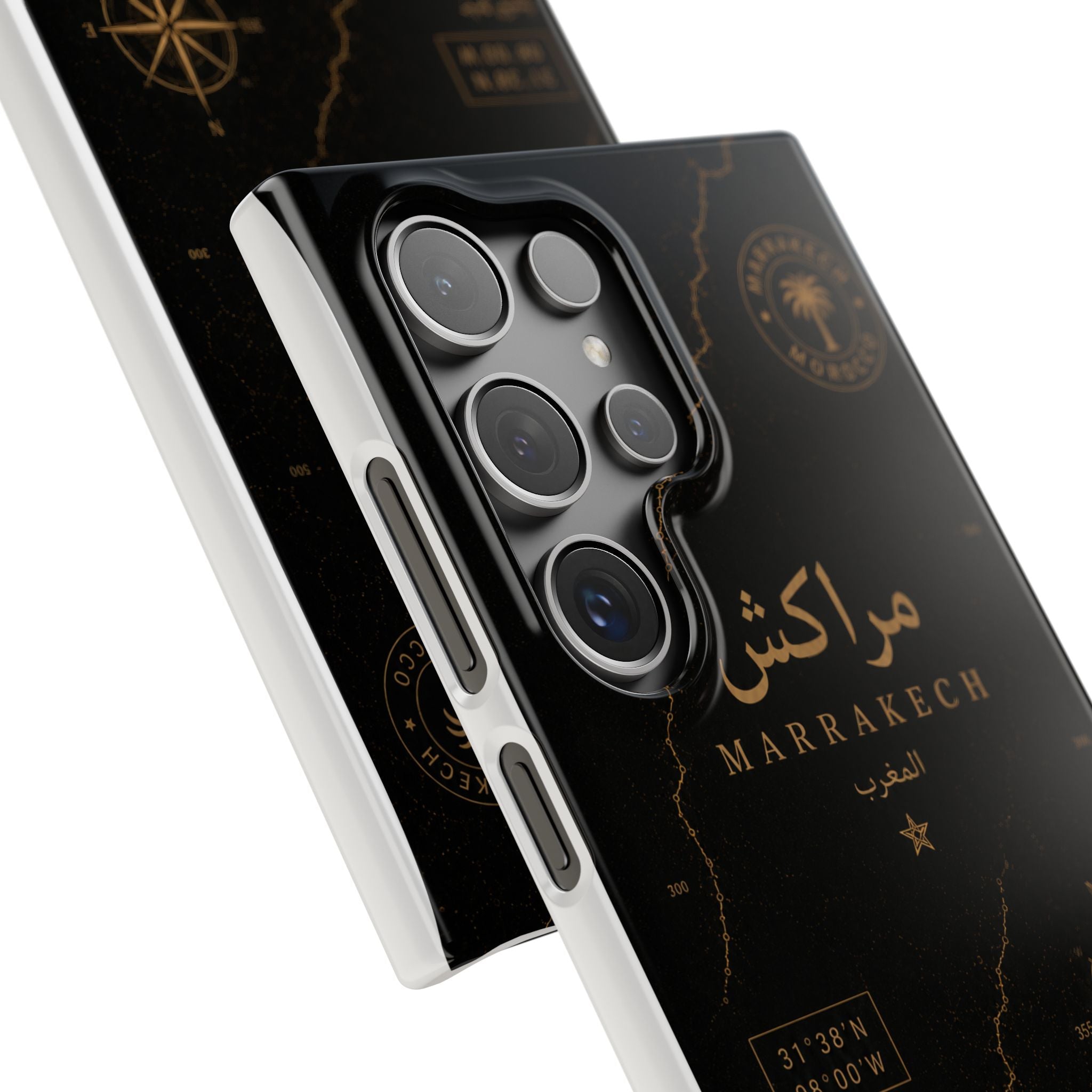 Coque Marrakech — Marbre Noir & Or | ATLAS