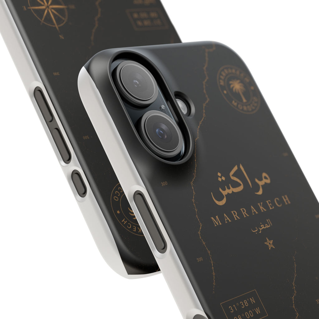 Coque Marrakech — Marbre Noir & Or | ATLAS