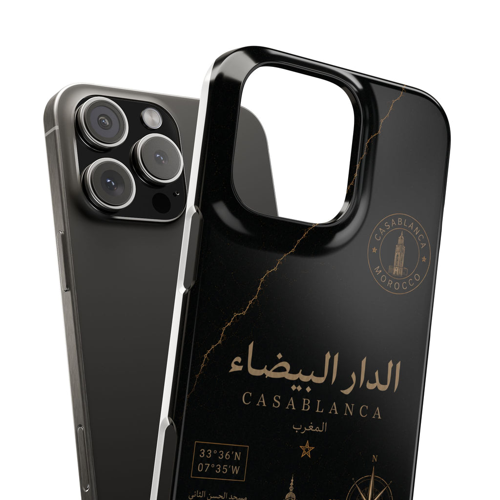 Coque Casablanca — Marbre Noir & Or | ATLAS