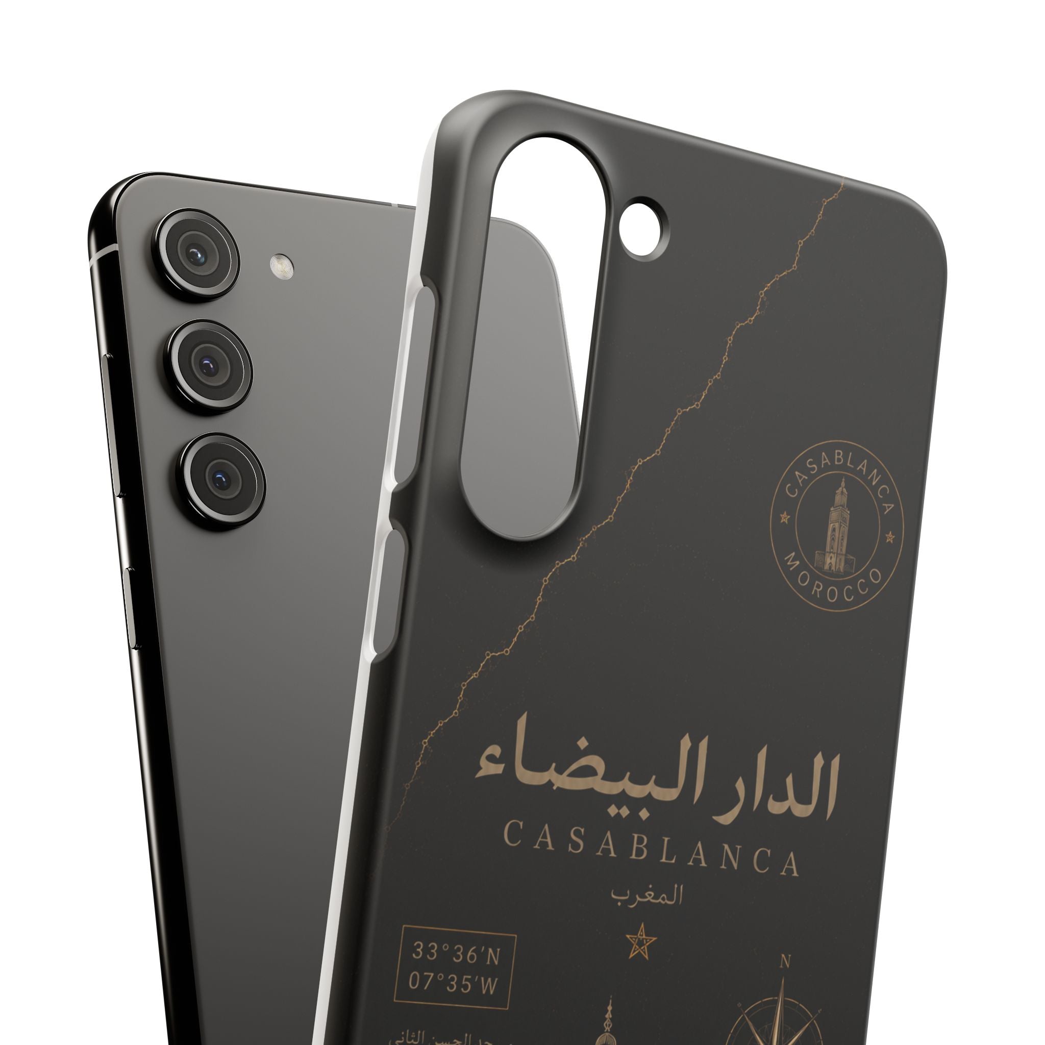 Coque Casablanca — Marbre Noir & Or | ATLAS