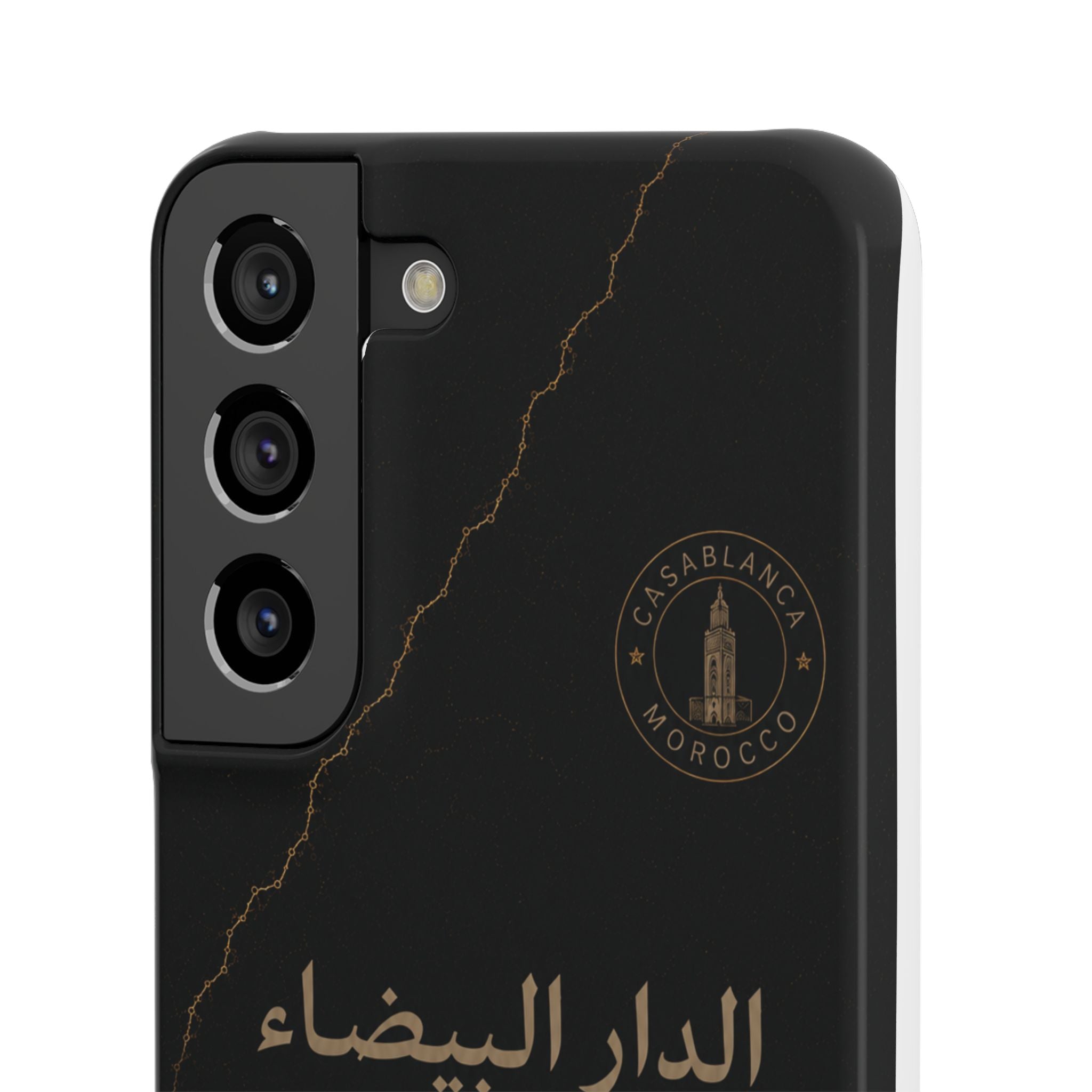 Coque Casablanca — Marbre Noir & Or | ATLAS