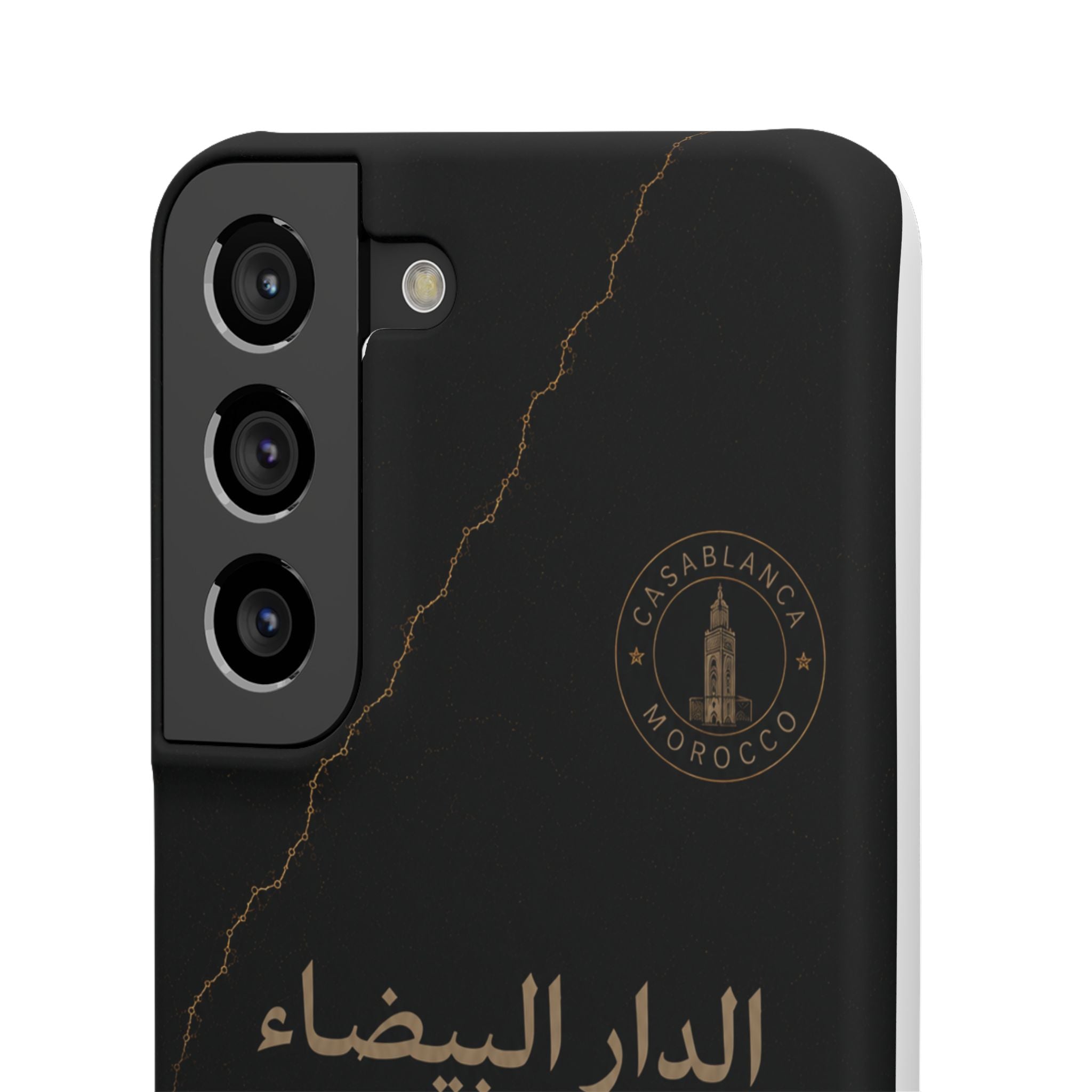 Coque Casablanca — Marbre Noir & Or | ATLAS