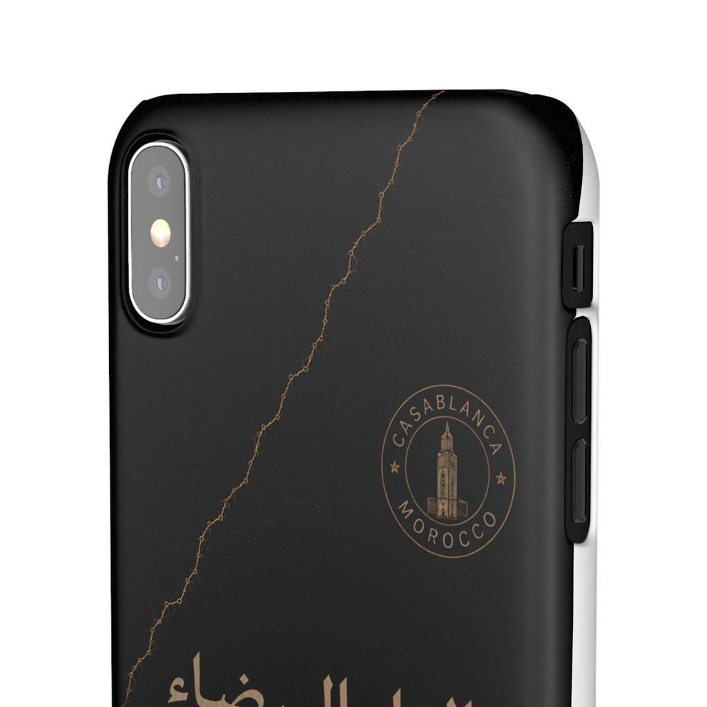 Coque Casablanca — Marbre Noir & Or | ATLAS