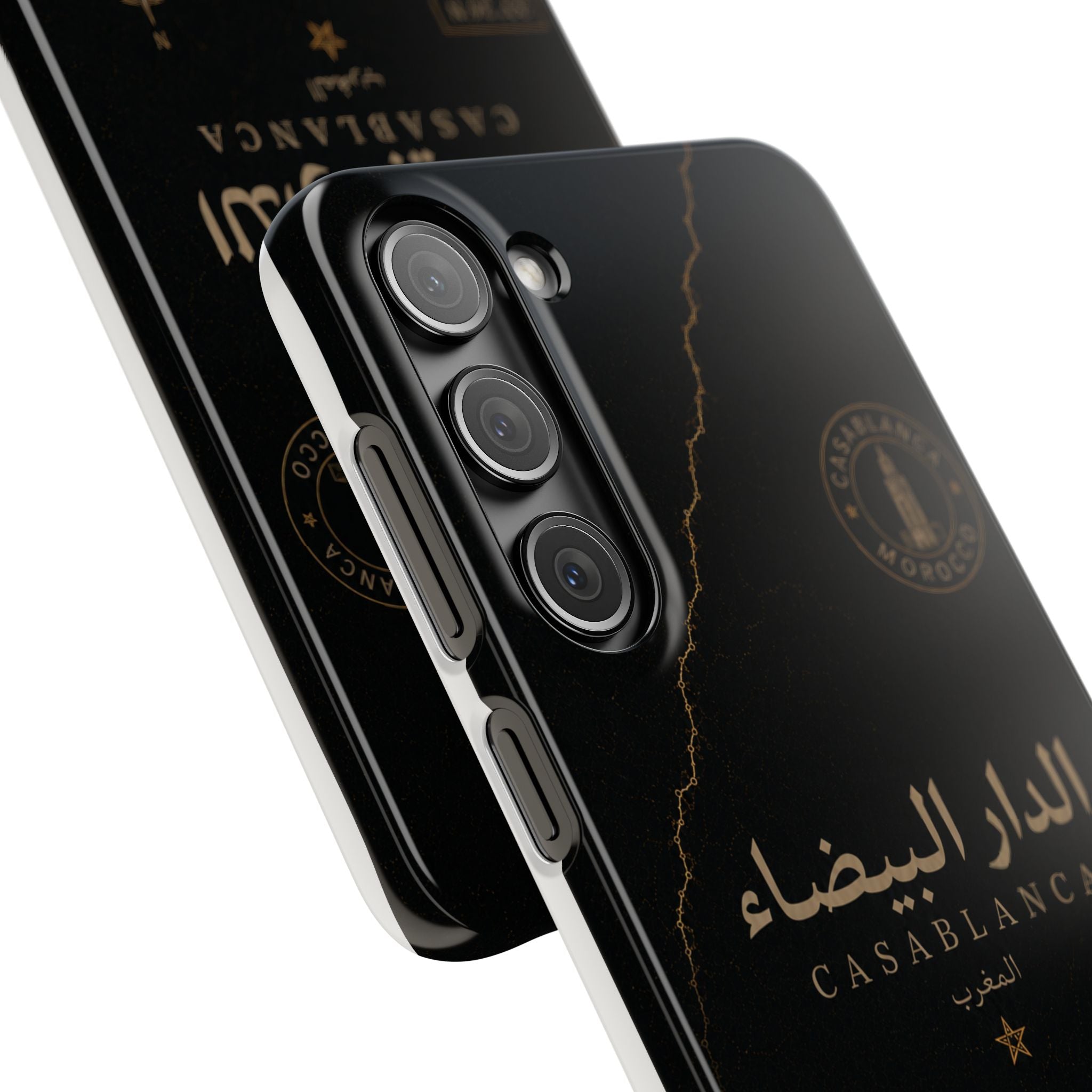 Coque Casablanca — Marbre Noir & Or | ATLAS