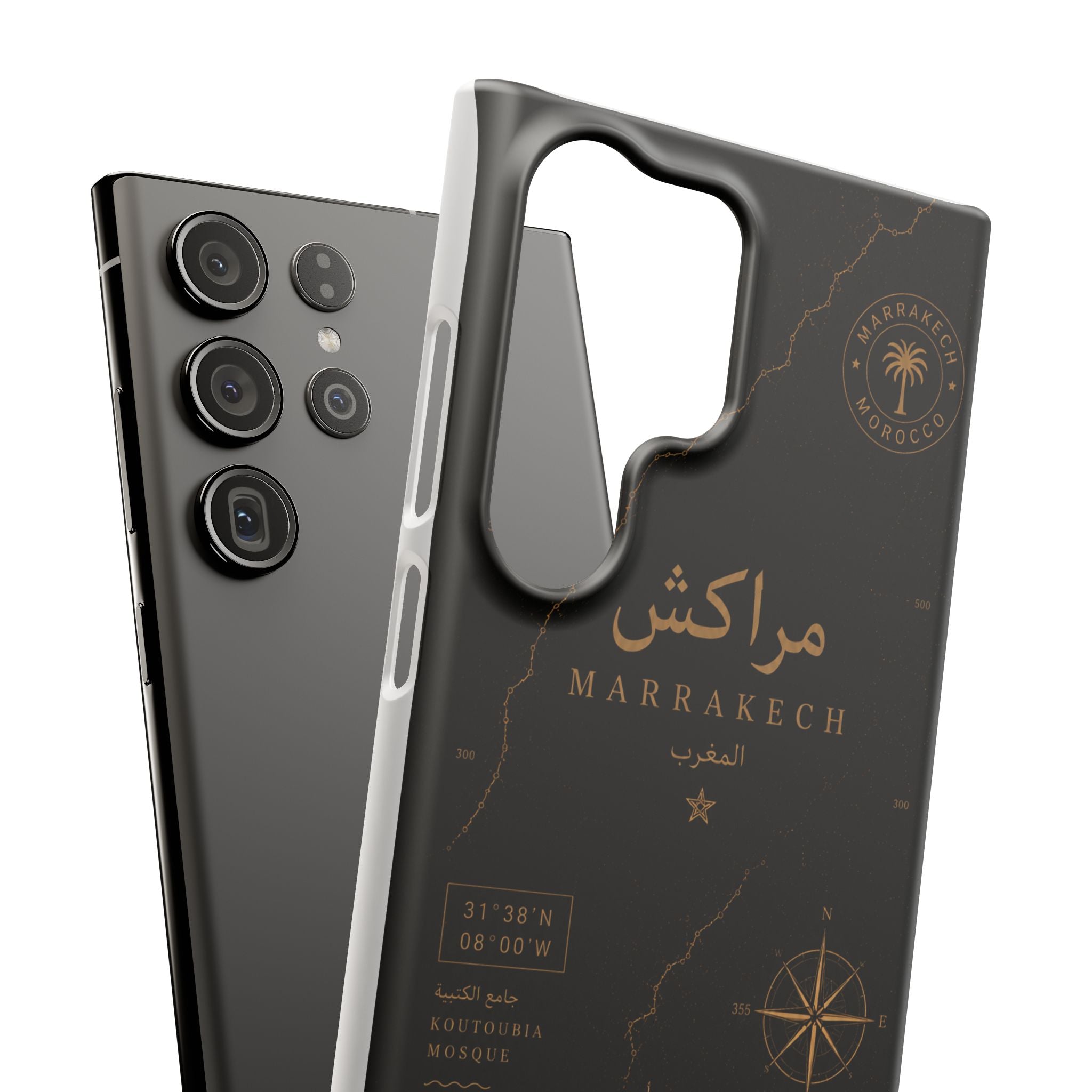 Coque Marrakech — Marbre Noir & Or | ATLAS